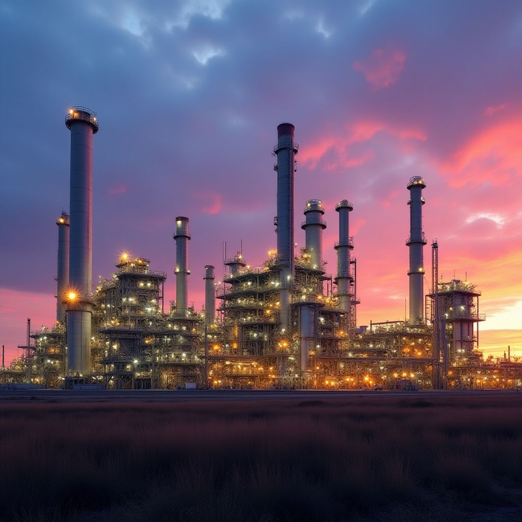 Complejo de refinería moderna en Argentina